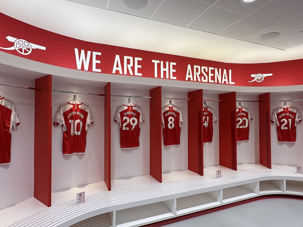 Arsenal dressing room Emirates Stadium 2024-04-26.jpg