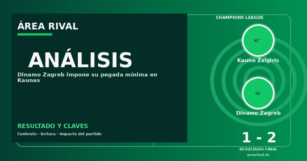 Análisis: Kauno Žalgiris 1-2 Dinamo Zagreb
