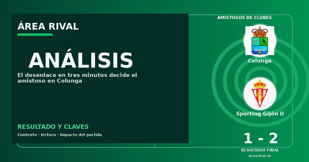Análisis: Colunga 1-2 Sporting Gijón II
