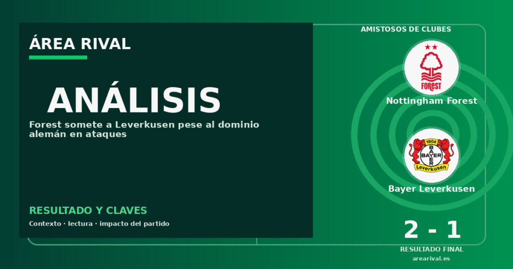 Análisis: Nottingham Forest 2-1 Bayer Leverkusen