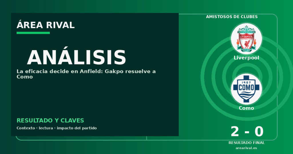 Análisis: Liverpool 2-0 Como