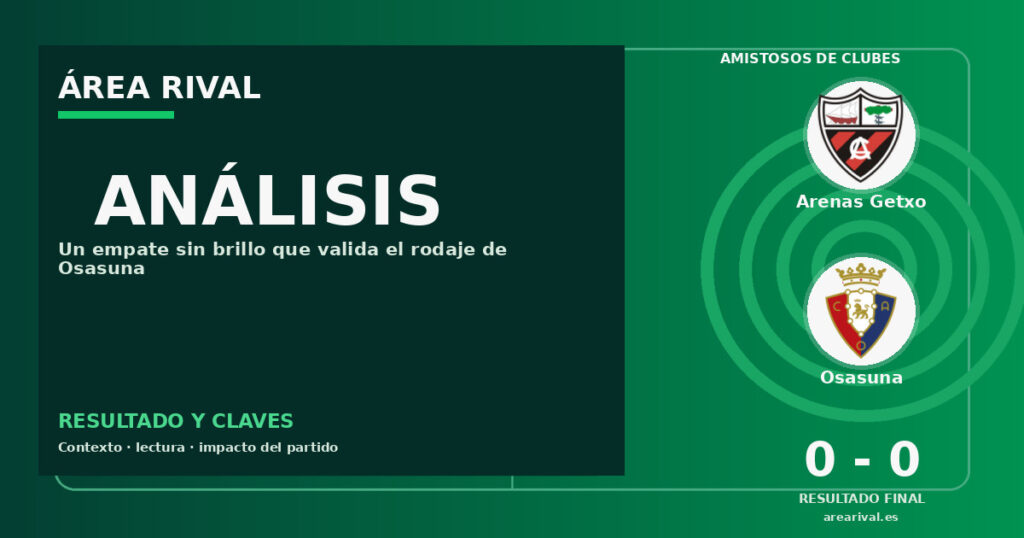 Análisis: Arenas Getxo 0-0 Osasuna