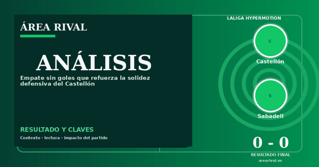 Análisis: Castellón 0-0 Sabadell