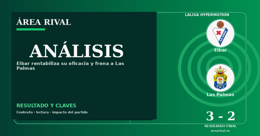 Análisis: Eibar 3-2 Las Palmas